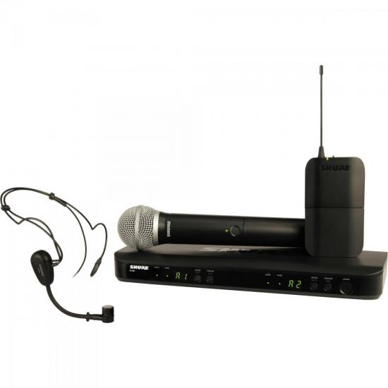 Sistema de som Bastão e Headset BLX1288/PG30 Preto SHURE (53235)