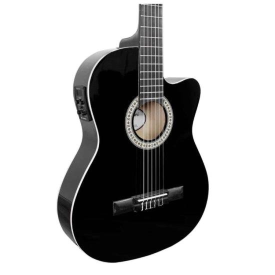 Violão Giannini Start NF14 CEQ Eletroacústico Nylon Preto por 599,00 à vista no boleto/pix ou parcele em até 10x sem juros. Compre na loja Mundomax!