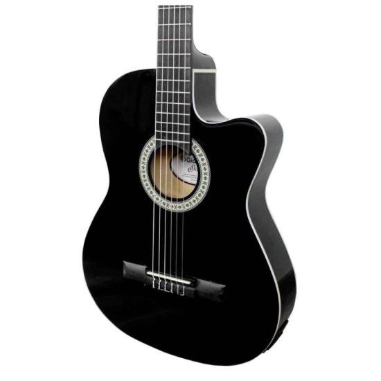 Violão Giannini Start NF14 CEQ Eletroacústico Nylon Preto por 599,00 à vista no boleto/pix ou parcele em até 10x sem juros. Compre na loja Mundomax!