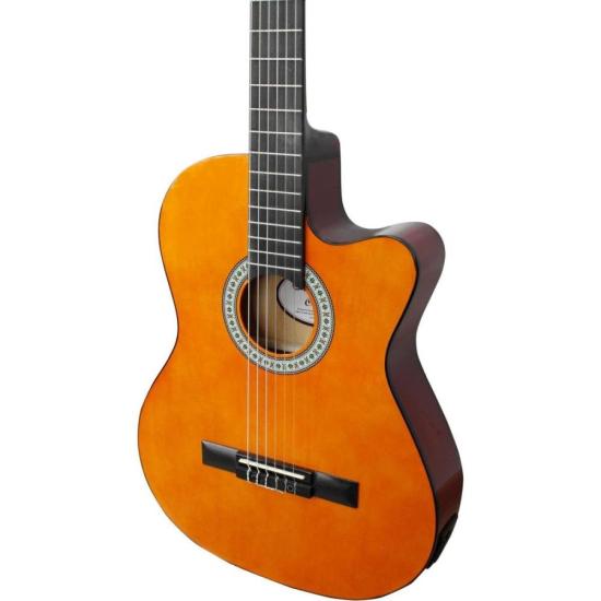 Violão Giannini Start NF14 CEQ Eletroacústico Nylon Natural por 599,00 à vista no boleto/pix ou parcele em até 10x sem juros. Compre na loja Mundomax!