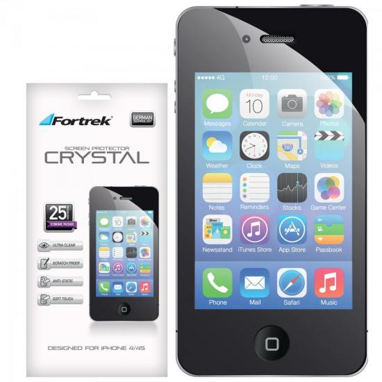 Película Protetora para iPhone 4/4S ISP-101E Crystal FORTREK por 0,00 à vista no boleto/pix ou parcele em até 1x sem juros. Compre na loja Mundomax!