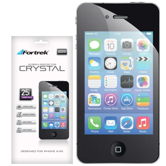 Película Protetora para iPhone 4/4S ISP-101E Crystal FORTREK (53522)