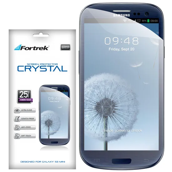 Película Protetora para Samsung Galaxy S3 Mini GSP-102E Crystal FORTREK por 0,00 à vista no boleto/pix ou parcele em até 1x sem juros. Compre na loja Fortrek!