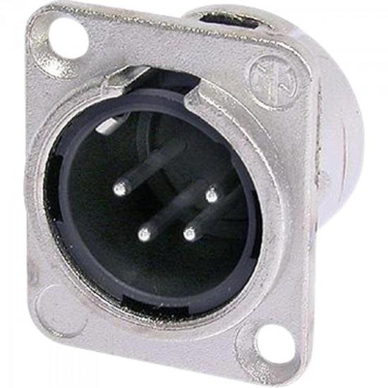 Conector XLR Macho NC4MDL1 Prata 4 pinos NEUTRIK por 0,00 à vista no boleto/pix ou parcele em até 1x sem juros. Compre na loja Mundomax!