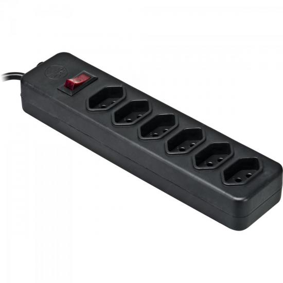 Filtro de Linha 10A PS-601 Preto LITE por 0,00 à vista no boleto/pix ou parcele em até 1x sem juros. Compre na loja Mundomax!