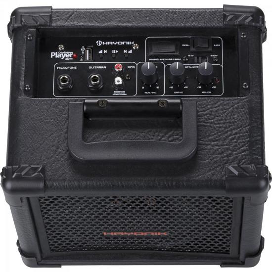 Caixa Multiuso 20W USB com Bateria Interna PLAYER 80 Preta HAYONIK por 0,00 à vista no boleto/pix ou parcele em até 1x sem juros. Compre na loja Mundomax!