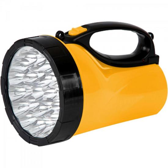 Lanterna Recarregável com 23 LEDs Bivolt Preto/Amarelo 7322 BRASFORT por 0,00 à vista no boleto/pix ou parcele em até 1x sem juros. Compre na loja Mundomax!