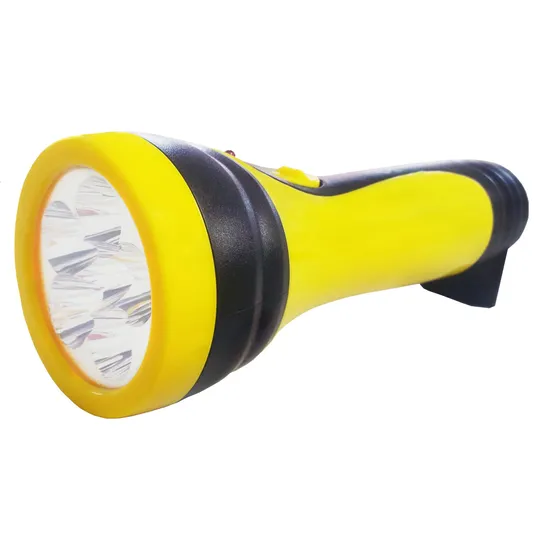 Lanterna Recarregável com 6 LEDs Bivolt Preto/Amarelo 7321 BRASFORT (53838)