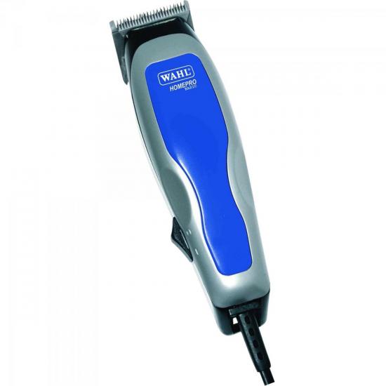 Máquina de Corte 127V HOME PRO BASIC Azul/Prata WAHL por 0,00 à vista no boleto/pix ou parcele em até 1x sem juros. Compre na loja Mundomax!