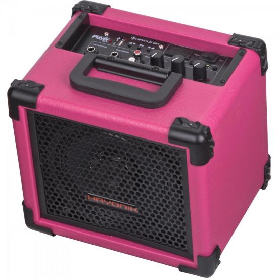 Caixa Multiuso 20W USB PLAYER 80 Rosa HAYONIK por 0,00 à vista no boleto/pix ou parcele em até 1x sem juros. Compre na loja Mundomax!