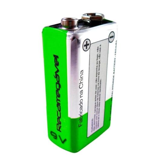 Bateria Recarregável 9V 280mAh (C/1 Bateria) Flex por 44,99 à vista no boleto/pix ou parcele em até 1x sem juros. Compre na loja Mundomax!