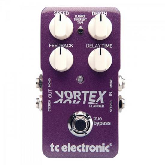 Pedal Guitarra VORTEX FLANGER TC ELETRONIC por 0,00 à vista no boleto/pix ou parcele em até 1x sem juros. Compre na loja Mundomax!