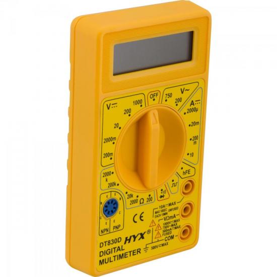 Multímetro Digital DT830D HYX por 0,00 à vista no boleto/pix ou parcele em até 1x sem juros. Compre na loja Mundomax!