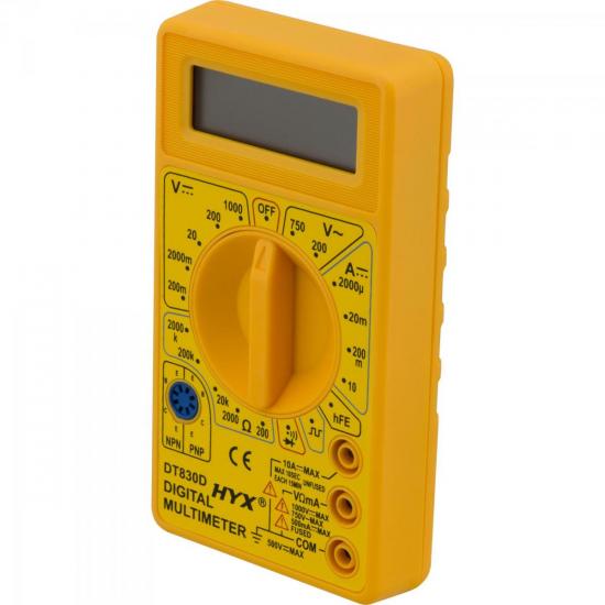 Multímetro Digital DT830D HYX por 0,00 à vista no boleto/pix ou parcele em até 1x sem juros. Compre na loja Mundomax!