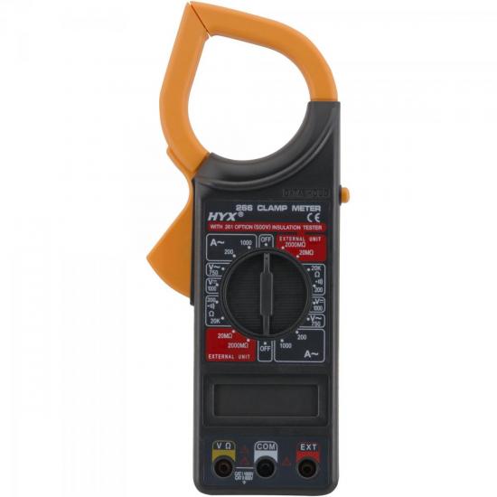 Alicate Amperímetro 266 Preto HYX por 0,00 à vista no boleto/pix ou parcele em até 1x sem juros. Compre na loja Mundomax!