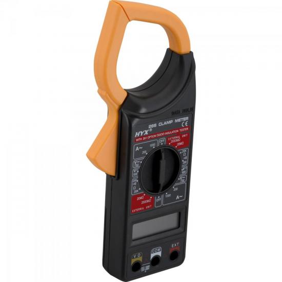Alicate Amperímetro 266 Preto HYX por 0,00 à vista no boleto/pix ou parcele em até 1x sem juros. Compre na loja Mundomax!