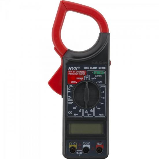 Alicate Amperímetro 266C Preto HYX por 0,00 à vista no boleto/pix ou parcele em até 1x sem juros. Compre na loja Mundomax!