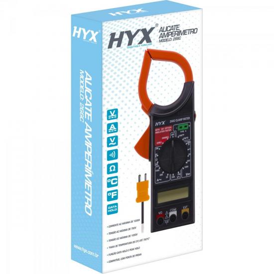 Alicate Amperímetro 266C Preto HYX por 0,00 à vista no boleto/pix ou parcele em até 1x sem juros. Compre na loja Mundomax!