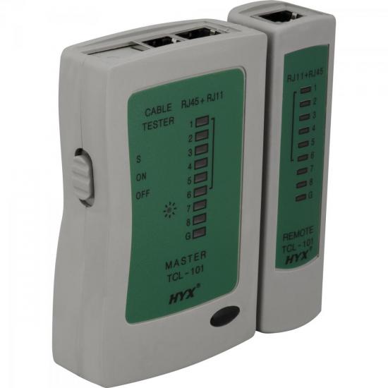 Testador de Cabos Lan TCL-101 HYX por 0,00 à vista no boleto/pix ou parcele em até 1x sem juros. Compre na loja Mundomax!