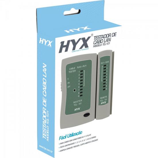 Testador de Cabos Lan TCL-101 HYX por 0,00 à vista no boleto/pix ou parcele em até 1x sem juros. Compre na loja Mundomax!