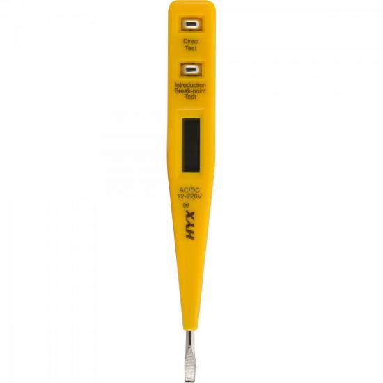 Detector e Medidor de Tensão VD4 Amarelo HYX por 0,00 à vista no boleto/pix ou parcele em até 1x sem juros. Compre na loja Mundomax!