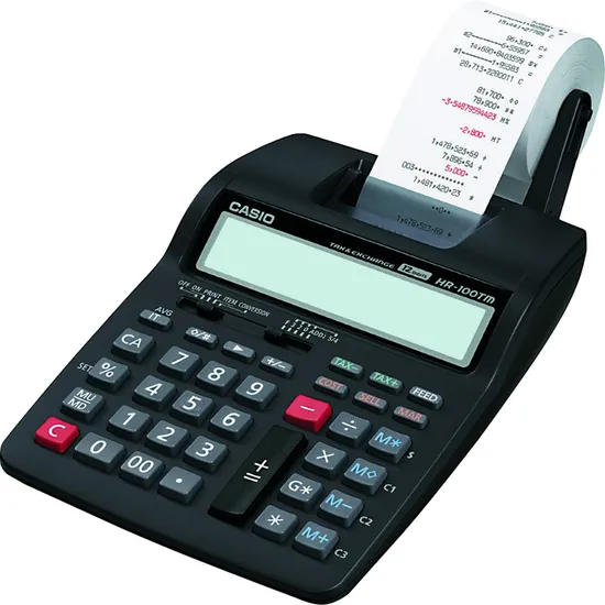 Calculadora com Bobina 12 Dígitos 2 Lin/Seg HR100TM CASIO (54089)