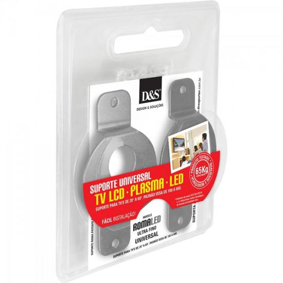 Suporte Universal de TV 20\" a 60\" Parede Fixo ROMALED D&S por 0,00 à vista no boleto/pix ou parcele em até 1x sem juros. Compre na loja Mundomax!