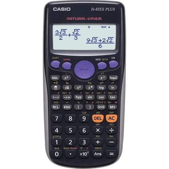 Calculadora Científica 252 Funções FX82ESPLUS Preta CASIO (54117)