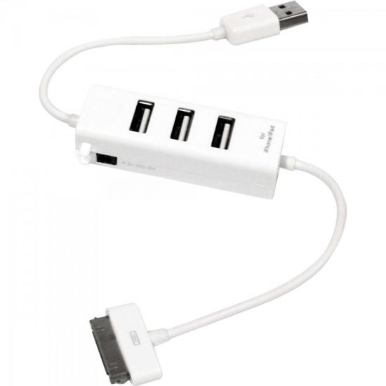 Hub USB 3 Portas Conector Para IPOD/IPAD/IPHONE XC-HUSB-4 Branco X-CELL por 0,00 à vista no boleto/pix ou parcele em até 1x sem juros. Compre na loja Mundomax!