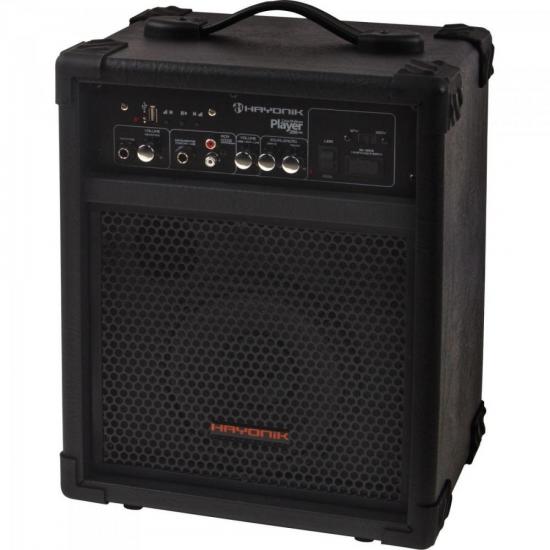 Caixa Multiuso 30W USB com Bateria Interna PLAYER 200 Preta HAYONIK por 0,00 à vista no boleto/pix ou parcele em até 1x sem juros. Compre na loja Mundomax!