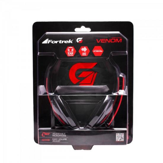 Headset Gamer PC/XBOX 360 SPIDER VENOM SHS-701 Preto/Vermelho FORTREK por 81,90 à vista no boleto/pix ou parcele em até 3x sem juros. Compre na loja Mundomax!