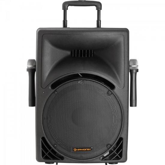 Caixa Acústica Ativa 150W USB/SD/FM com 2 Microfones sem Fio e Bateria por 0,00 à vista no boleto/pix ou parcele em até 1x sem juros. Compre na loja Mundomax!