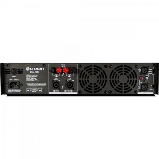 Amplificador XLI800 600W RMS 110V Preto CROWN por 0,00 à vista no boleto/pix ou parcele em até 1x sem juros. Compre na loja Mundomax!