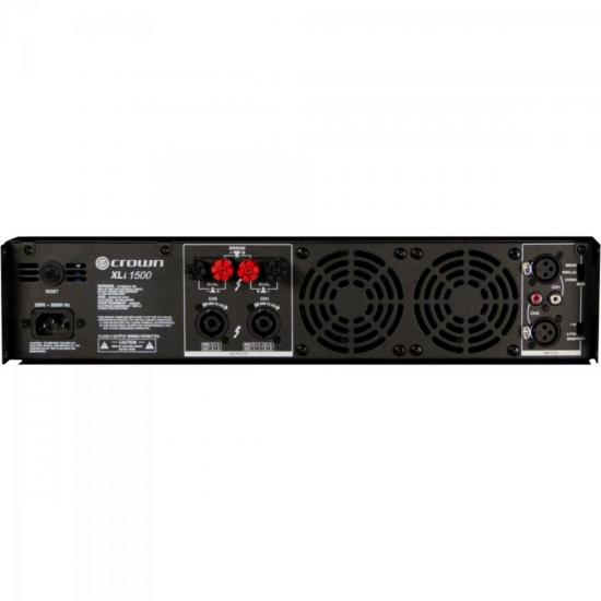 Amplificador XLI1500 900W RMS 220V Preto CROWN por 0,00 à vista no boleto/pix ou parcele em até 1x sem juros. Compre na loja Mundomax!