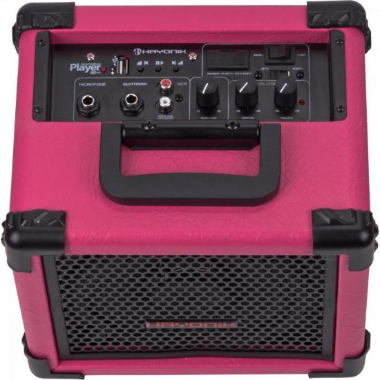 Caixa Multiuso 20W USB com Bateria Interna PLAYER 80 Rosa HAYONIK por 0,00 à vista no boleto/pix ou parcele em até 1x sem juros. Compre na loja Mundomax!