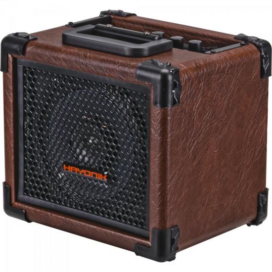 Caixa Multiuso 20W USB com Bateria Interna PLAYER 80 Marrom HAYONIK por 0,00 à vista no boleto/pix ou parcele em até 1x sem juros. Compre na loja Mundomax!