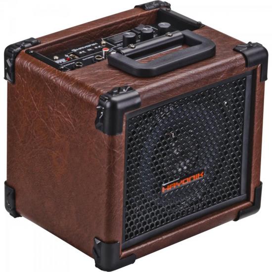 Caixa Multiuso 20W USB com Bateria Interna PLAYER 80 Marrom HAYONIK por 0,00 à vista no boleto/pix ou parcele em até 1x sem juros. Compre na loja Mundomax!