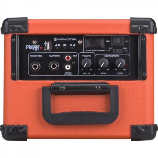 Caixa Multiuso 20W USB com Bateria Interna PLAYER 80 Laranja HAYONIK por 0,00 à vista no boleto/pix ou parcele em até 1x sem juros. Compre na loja Mundomax!