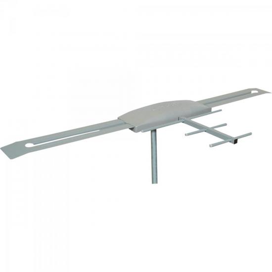 Antena K7 TURBO VHF/UHF/DIGITAL Cinza CAPTE por 0,00 à vista no boleto/pix ou parcele em até 1x sem juros. Compre na loja Mundomax!