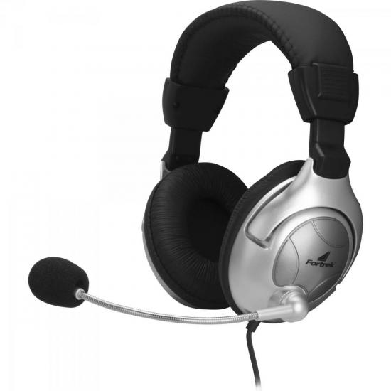 Fone de Ouvido Multimídia HS310 Preto/Prata FORTREK por 80,90 à vista no boleto/pix ou parcele em até 3x sem juros. Compre na loja Mundomax!