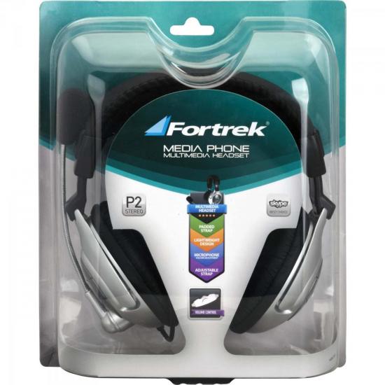 Fone de Ouvido Multimídia HS310 Preto/Prata FORTREK por 80,90 à vista no boleto/pix ou parcele em até 3x sem juros. Compre na loja Mundomax!