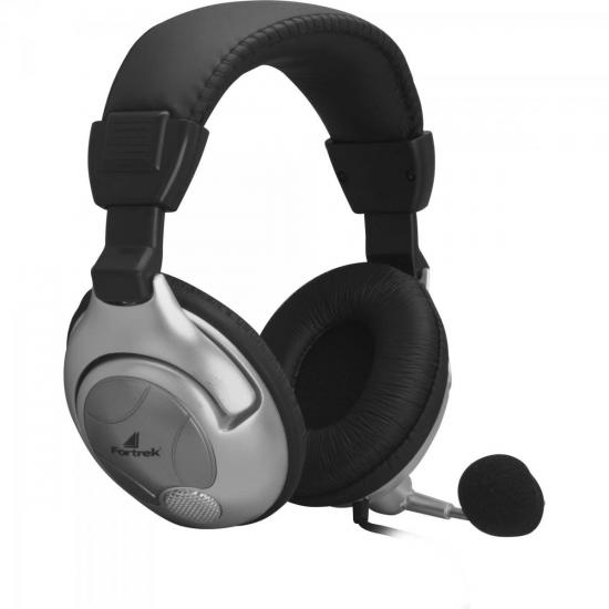 Fone de Ouvido Multimídia HS310 Preto/Prata FORTREK por 80,90 à vista no boleto/pix ou parcele em até 3x sem juros. Compre na loja Mundomax!