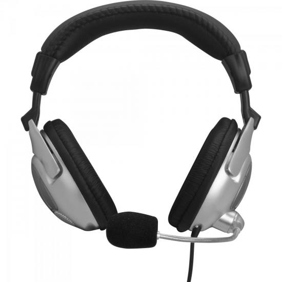 Fone de Ouvido Multimídia HS310 Preto/Prata FORTREK por 80,90 à vista no boleto/pix ou parcele em até 3x sem juros. Compre na loja Mundomax!