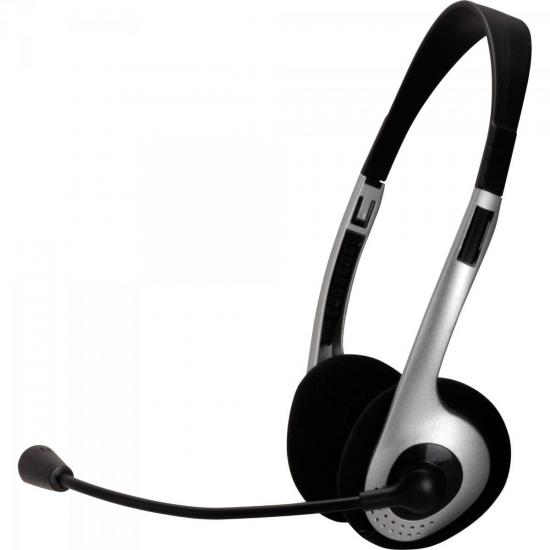 Fone de Ouvido Multimídia HS-305SV Prata FORTREK por 0,00 à vista no boleto/pix ou parcele em até 1x sem juros. Compre na loja Mundomax!