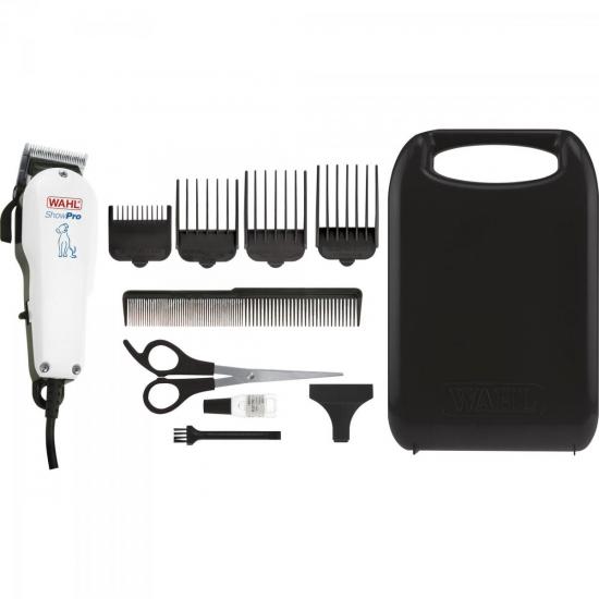 Máquina de Tosa SHOW PRO DOG CLIPPER 110V Branca WAHL por 0,00 à vista no boleto/pix ou parcele em até 1x sem juros. Compre na loja Mundomax!