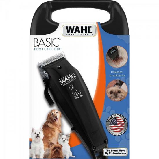 Máquina de Tosa e Acabamento BASIC DOG CLIPPER 110V Preto WAHL por 0,00 à vista no boleto/pix ou parcele em até 1x sem juros. Compre na loja Mundomax!