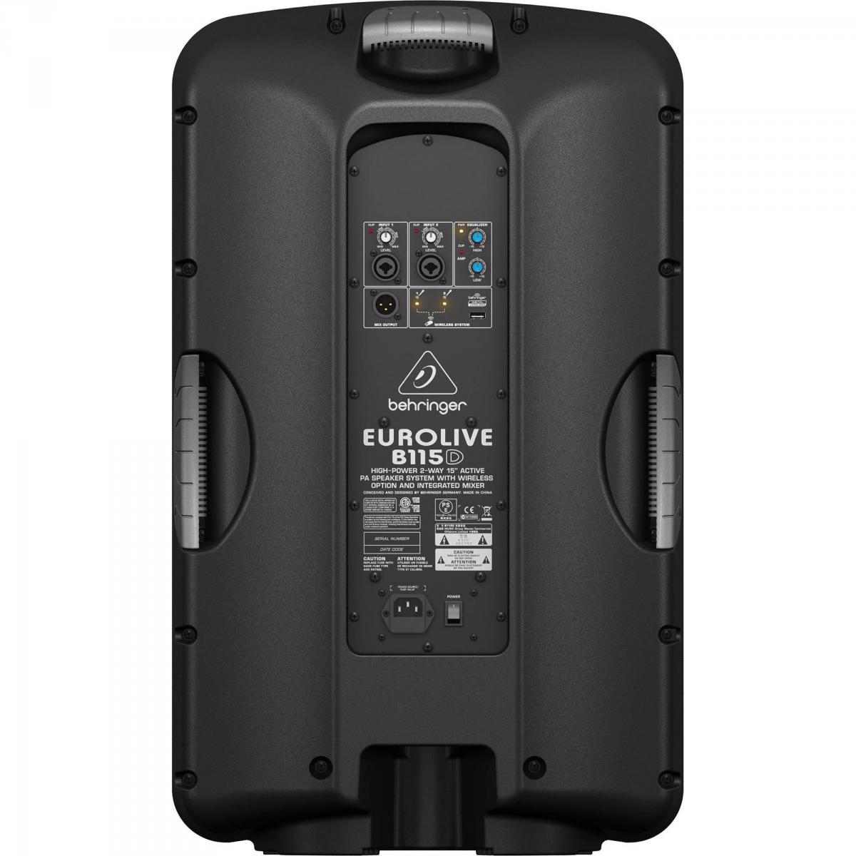 behringer EUROLIVE B115D アクティブスピーカー Caixa Acústica Bi-Amplificada 15