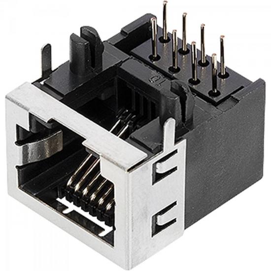 Jack 8P 1,02mm CN0526 Com Capa Preto CONNFLY por 0,00 à vista no boleto/pix ou parcele em até 1x sem juros. Compre na loja Mundomax!