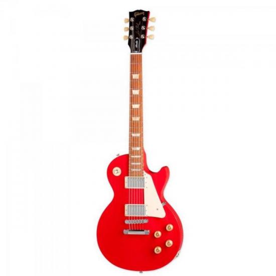 Guitarra GIBSON LP Studio Chrome Radiant Red por 0,00 à vista no boleto/pix ou parcele em até 1x sem juros. Compre na loja Mundomax!