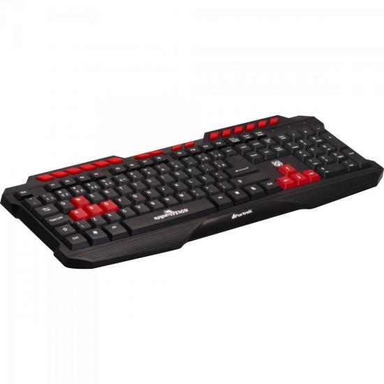 Teclado Gamer Multimídia USB SPIDER VENOM GK703 Preto FORTREK por 0,00 à vista no boleto/pix ou parcele em até 1x sem juros. Compre na loja Mundomax!